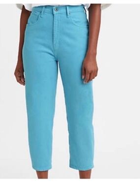 Levi’s 31 Jeans Made & Crafted Barrel Crop in Blue Mist Organic Cotton NWT